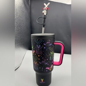 Rare Meoky 40oz Bunny Vampire Glow-in-the-Dark Halloween Tumbler Cup
